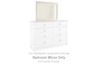 Willowton Whitewash Bedroom Mirror (Mirror Only) - B267-36 - Bien Home Furniture & Electronics