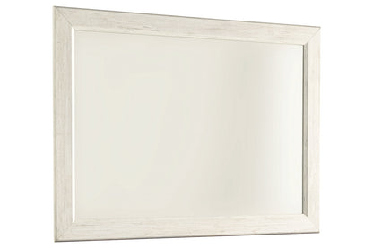 Willowton Whitewash Bedroom Mirror (Mirror Only) - B267-36 - Bien Home Furniture &amp; Electronics