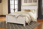 Willowton Whitewash California King Panel Rails - B267-94 - Bien Home Furniture &amp; Electronics