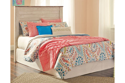 Willowton Whitewash Full Panel Headboard - B267-87 - Bien Home Furniture &amp; Electronics