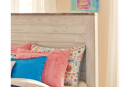 Willowton Whitewash Full Panel Headboard - B267-87 - Bien Home Furniture &amp; Electronics