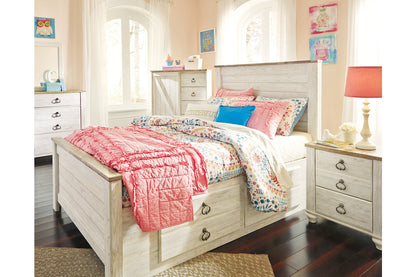 Willowton Whitewash Full Panel Headboard - B267-87 - Bien Home Furniture &amp; Electronics