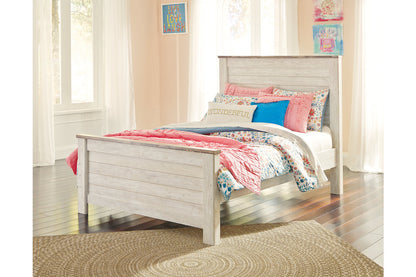 Willowton Whitewash Full Panel Headboard - B267-87 - Bien Home Furniture &amp; Electronics