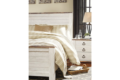Willowton Whitewash Queen Panel Headboard - B267-57 - Bien Home Furniture &amp; Electronics