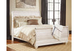 Willowton Whitewash Queen Sleigh Bed - SET | B267-74 | B267-77 | B267-96 - Bien Home Furniture & Electronics