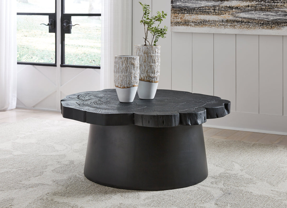 Wimbell Black Coffee Table - T970-8 - Bien Home Furniture &amp; Electronics