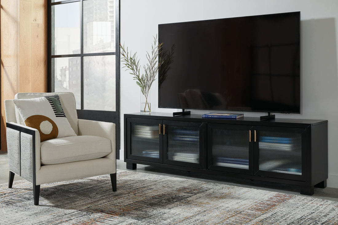Winbardi Black 85&quot; TV Stand - W786-78 - Bien Home Furniture &amp; Electronics