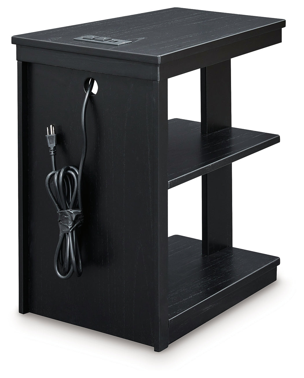 Winbardi Black Chairside End Table - T786-7 - Bien Home Furniture &amp; Electronics