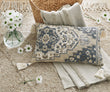 Winbury Blue/Tan/White Pillow - A1001035P - Bien Home Furniture & Electronics
