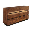 Winslow Smokey Walnut/Coffee Bean 6-Drawer Dresser - 223253 - Bien Home Furniture & Electronics