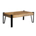 Winston Natural/Matte Black Wooden Rectangular Top Coffee Table - 724118 - Bien Home Furniture & Electronics