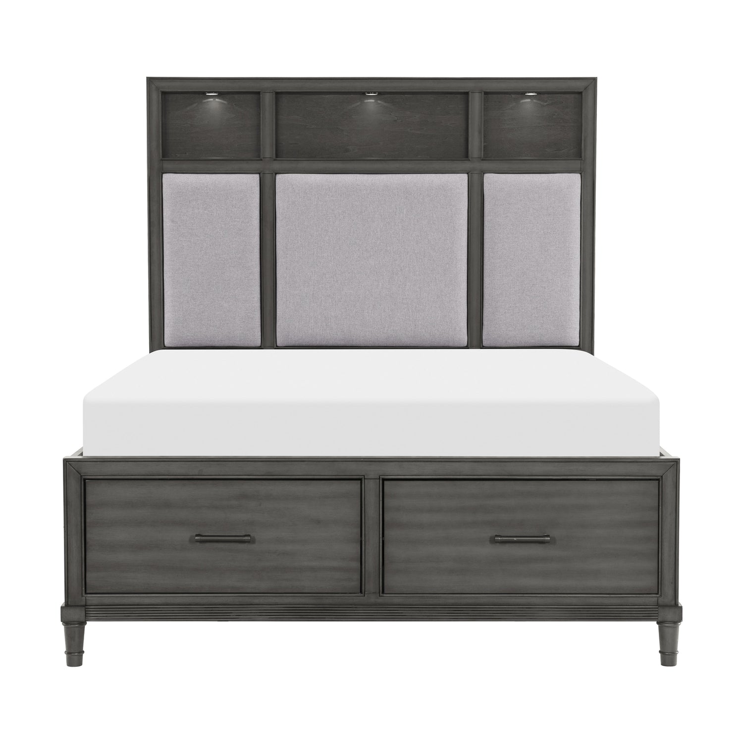 Wittenberry Gray Queen Platform Bed - 1573-1* - Bien Home Furniture &amp; Electronics