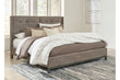 Wittland Brown King Upholstered Panel Bed - SET | B374-56 | B374-58 - Bien Home Furniture & Electronics