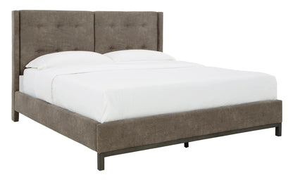 Wittland Brown Upholstered Panel Bedroom Set - SET | B374-56 | B374-58 | B374-31 | B374-92 - Bien Home Furniture &amp; Electronics