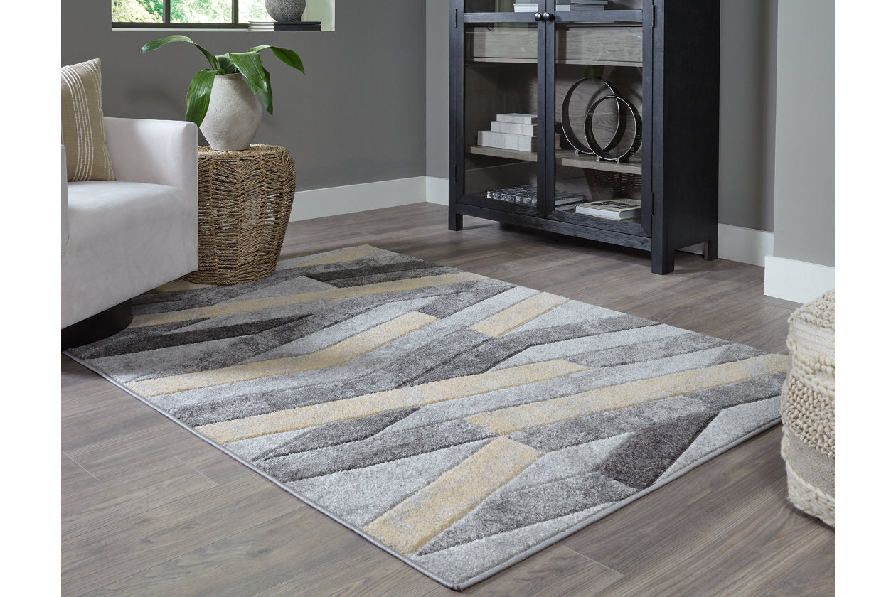 Wittson Beige/Gray Large Rug - R404961 - Bien Home Furniture &amp; Electronics