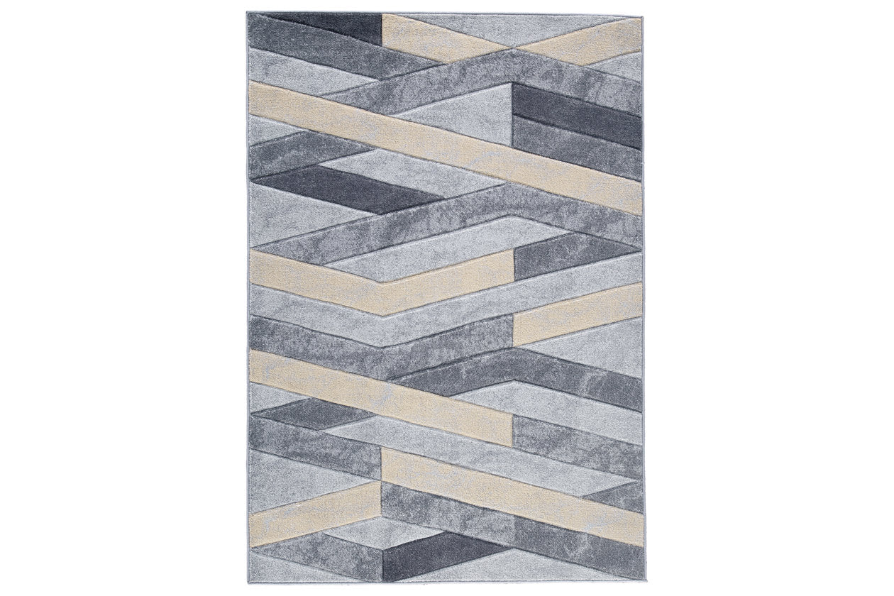 Wittson Beige/Gray Large Rug - R404961 - Bien Home Furniture &amp; Electronics