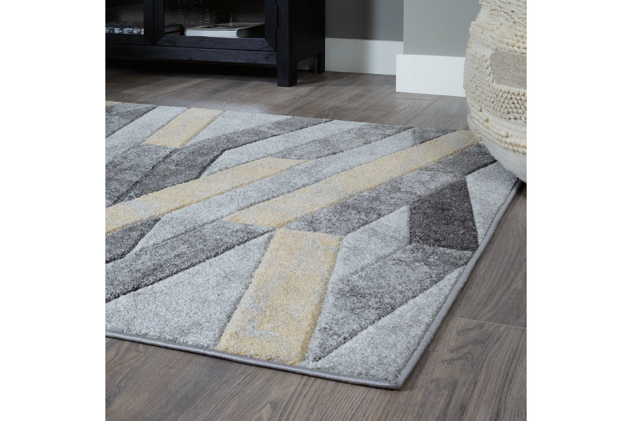 Wittson Beige/Gray Large Rug - R404961 - Bien Home Furniture &amp; Electronics