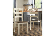 Woodanville Cream/Brown Dining Chair, Set of 2 - D335-01 - Bien Home Furniture & Electronics