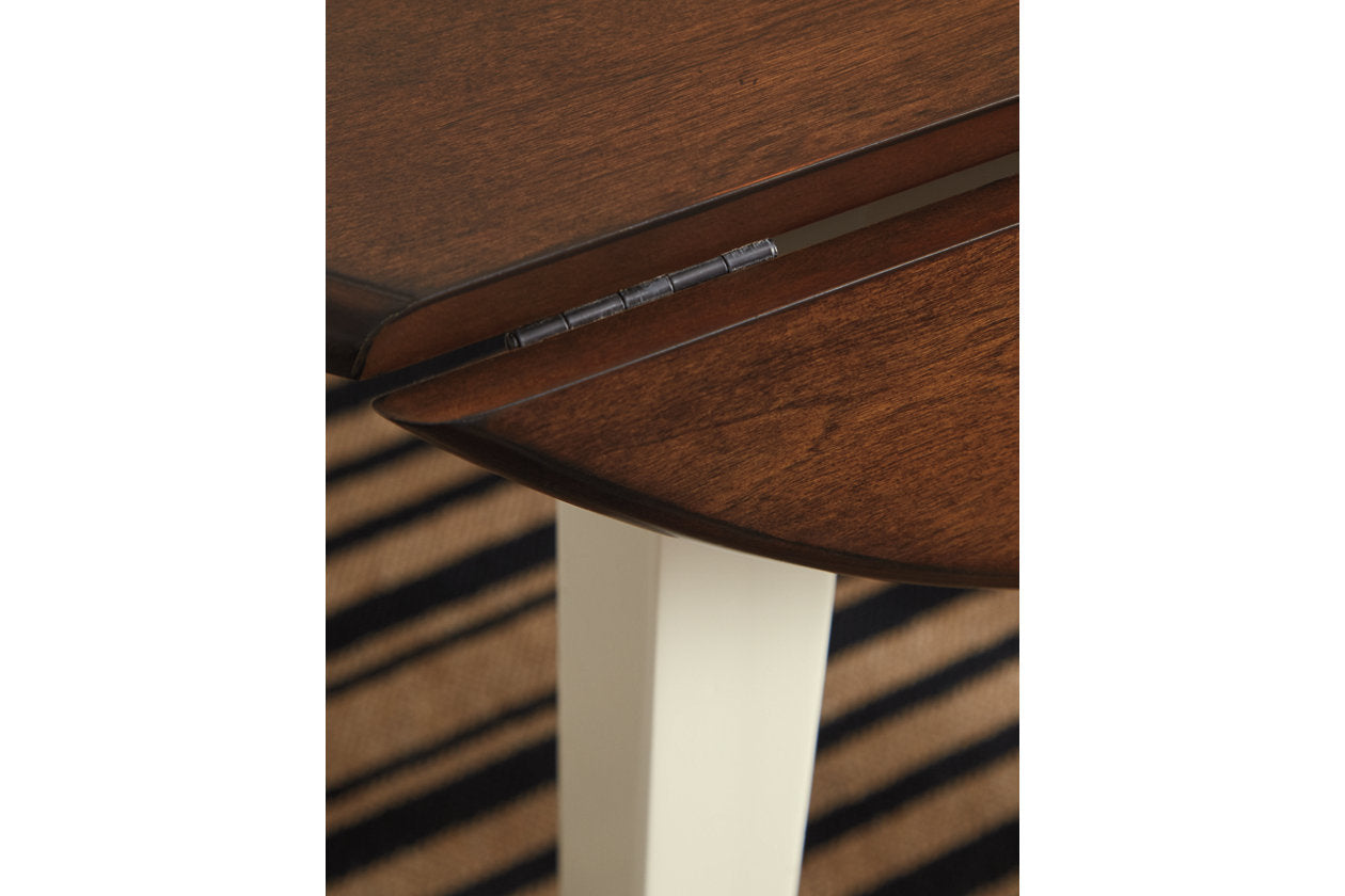 Woodanville Cream/Brown Dining Drop Leaf Table - D335-15 - Bien Home Furniture &amp; Electronics