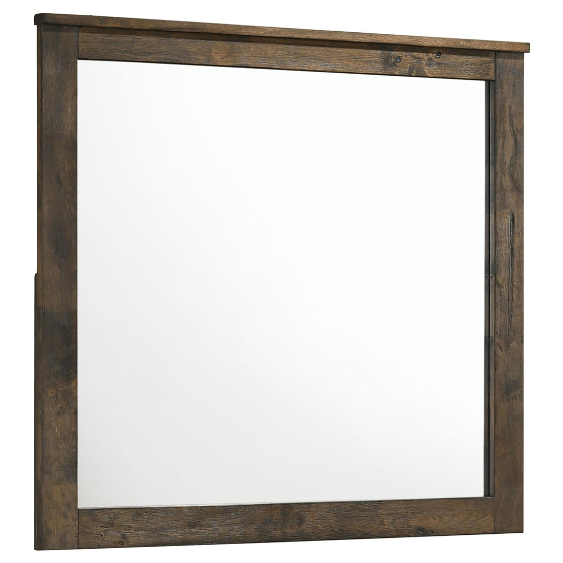 Woodmont Rustic Golden Brown Rectangle Mirror - 222634 - Bien Home Furniture & Electronics