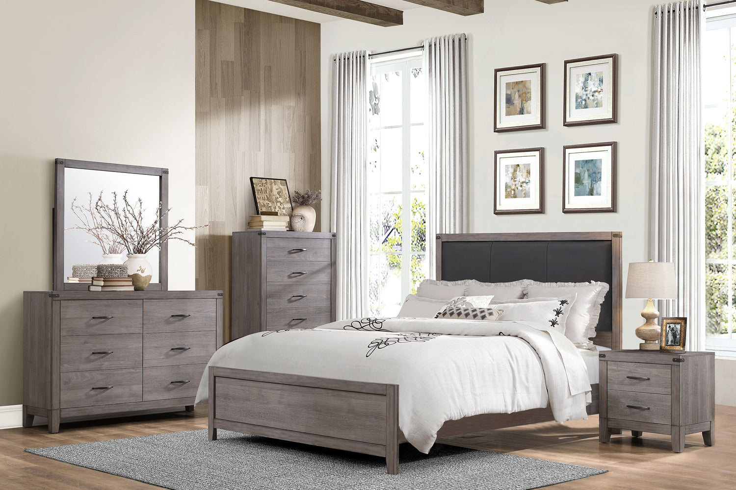Woodrow Brownish Gray Dresser - 2042-5 - Bien Home Furniture &amp; Electronics
