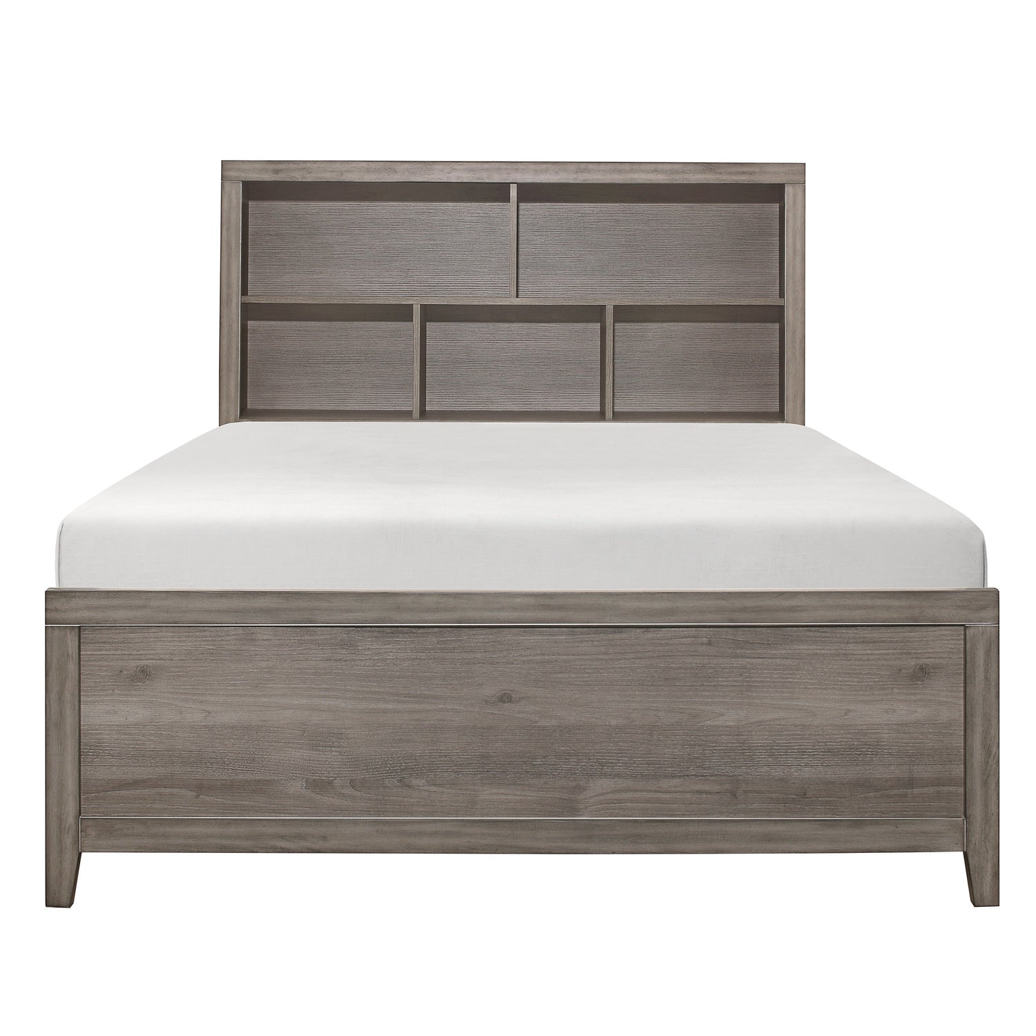 Woodrow Brownish Gray Full Platform Bed - 2042NBF-1* - Bien Home Furniture &amp; Electronics