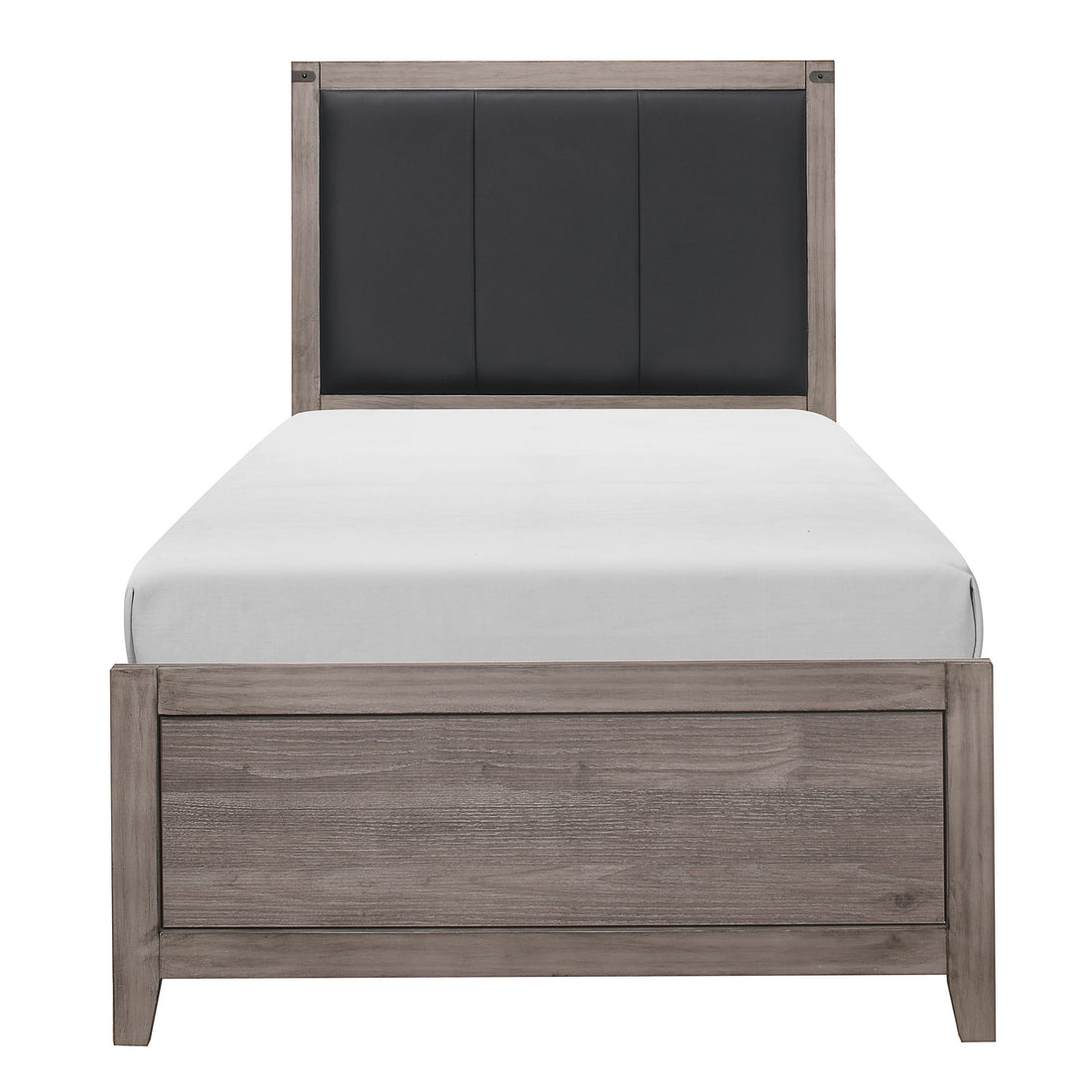 Woodrow Brownish Gray Twin Bed - 2042T-1* - Bien Home Furniture &amp; Electronics