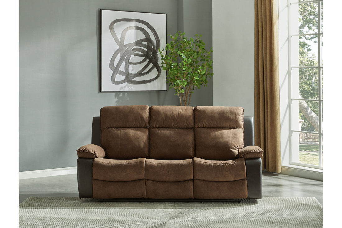Woodsway Brown Reclining Sofa - 6450588 - Bien Home Furniture &amp; Electronics