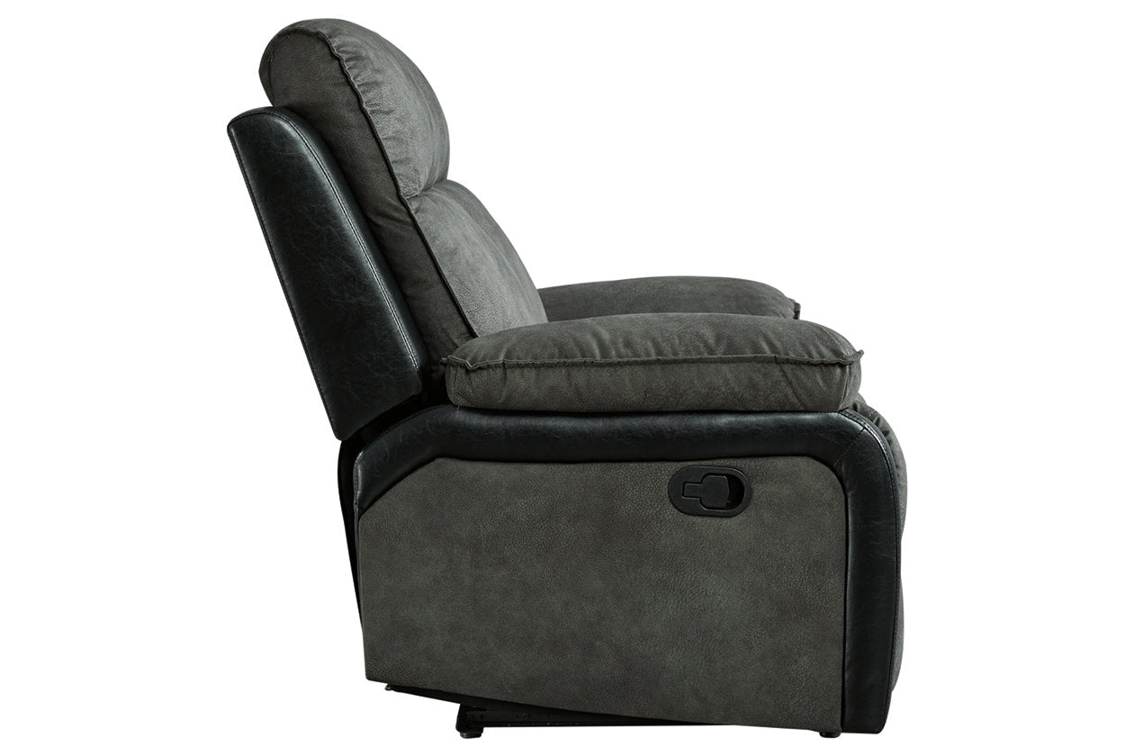 Woodsway Gray Reclining Loveseat - 6450486 - Bien Home Furniture &amp; Electronics