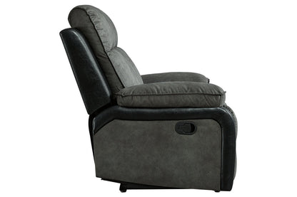 Woodsway Gray Reclining Loveseat - 6450486 - Bien Home Furniture &amp; Electronics