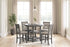 Wrenning Gray Counter Height Dining Table and 4 Barstools (Set of 5) - D425-223 - Bien Home Furniture & Electronics