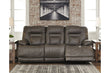 Wurstrow Smoke Power Reclining Sofa - U5460215 - Bien Home Furniture & Electronics