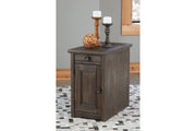 Wyndahl Rustic Brown Chairside End Table - T648-7 - Bien Home Furniture & Electronics