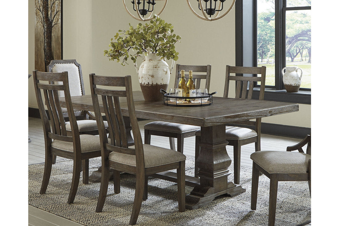 Wyndahl Rustic Brown Dining Table - SET | D813-55B | D813-55T - Bien Home Furniture &amp; Electronics