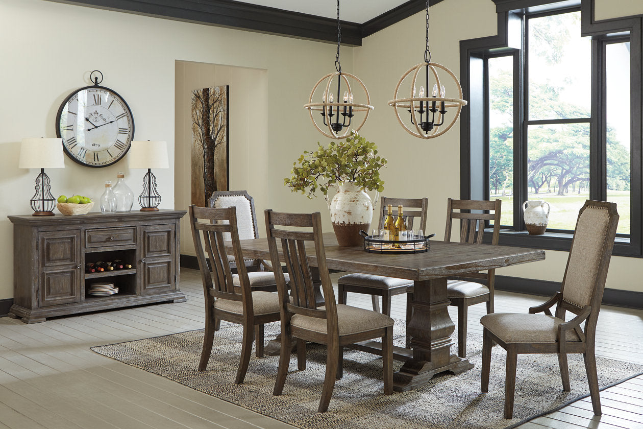Wyndahl Rustic Brown Dining Table - SET | D813-55B | D813-55T - Bien Home Furniture &amp; Electronics