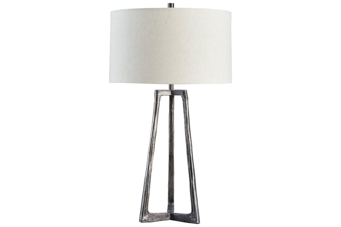 Wynlett Antique Pewter Finish Accent Lamp - L208334 - Bien Home Furniture &amp; Electronics