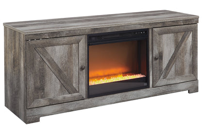 Wynnlow Gray 63" TV Stand with Electric Fireplace - SET | W100-02 | W440-68 - Bien Home Furniture &amp; Electronics