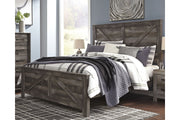 Wynnlow Gray King Crossbuck Panel Bed - SET | B440-56 | B440-58 | B440-99 - Bien Home Furniture & Electronics
