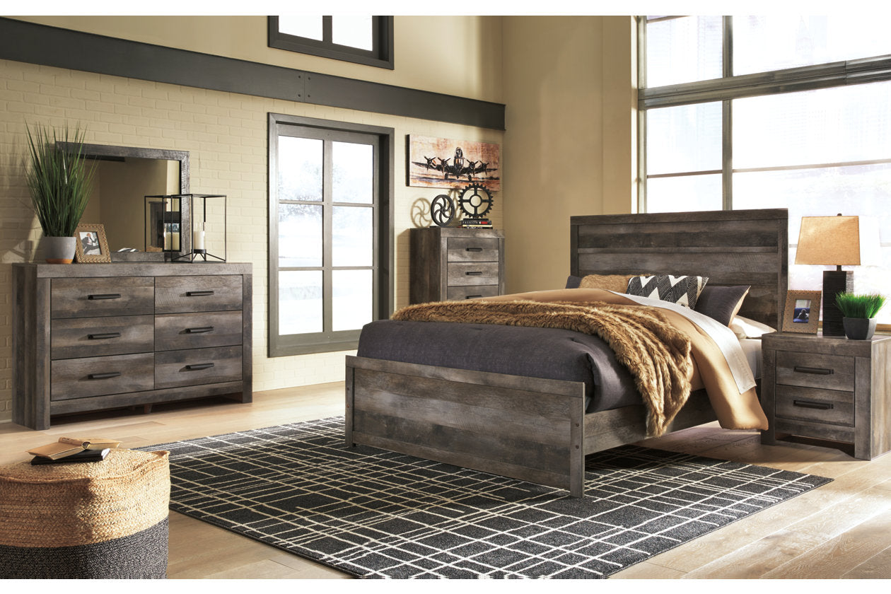 Wynnlow Gray Queen Panel Bed - SET | B440-71 | B440-96 - Bien Home Furniture &amp; Electronics