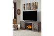 Wynnlow Gray TV Stand with Electric Fireplace - SET | EW0440-268 | W100-101 - Bien Home Furniture & Electronics