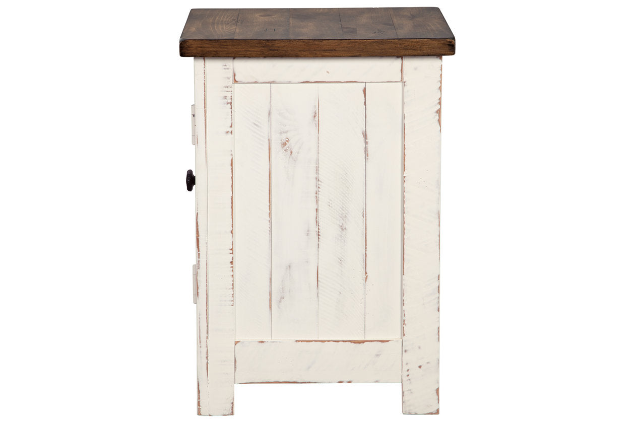 Wystfield White/Brown Chairside End Table - T459-7 - Bien Home Furniture &amp; Electronics