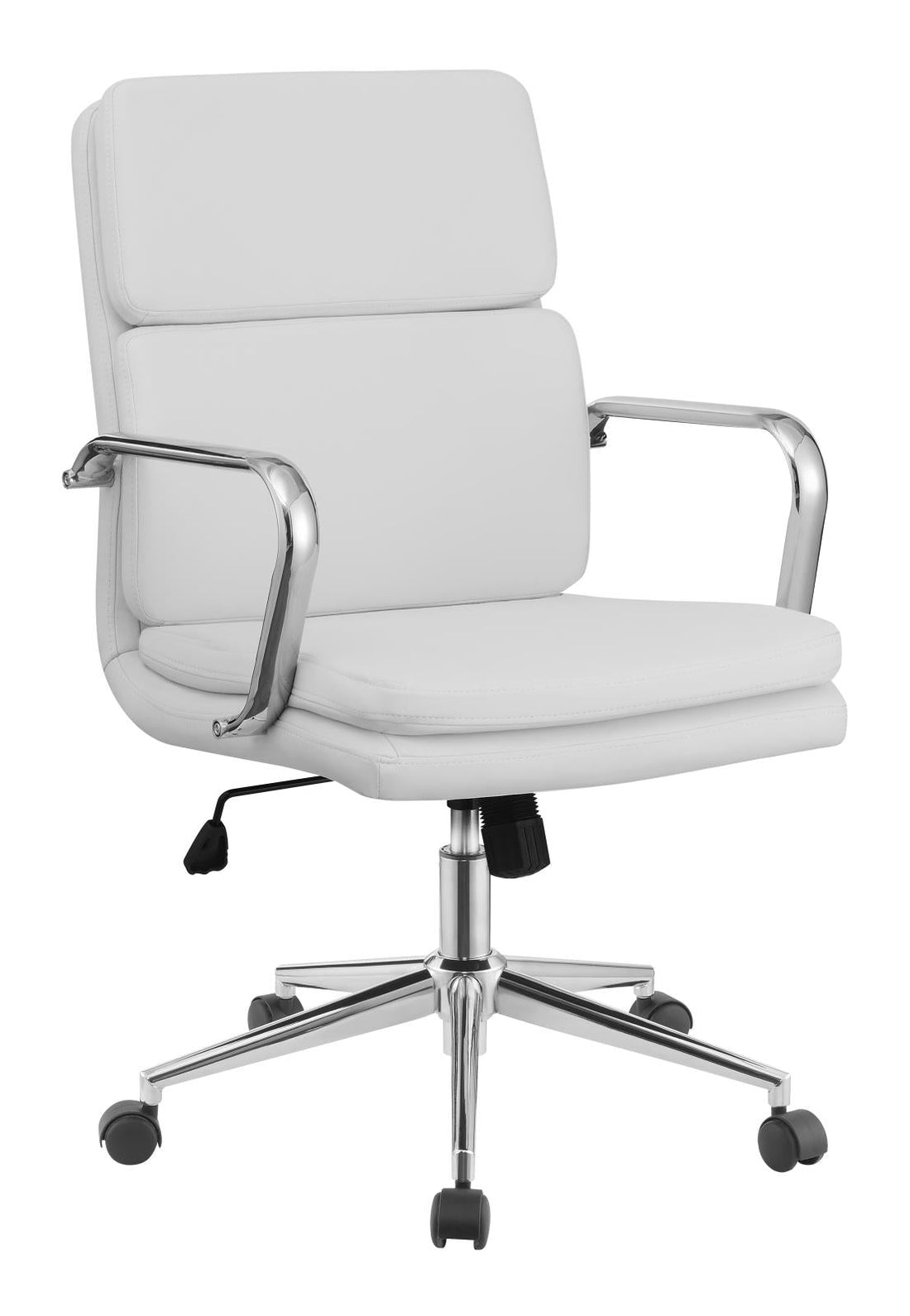 Ximena White Standard Back Upholstered Office Chair - 801767 - Bien Home Furniture &amp; Electronics
