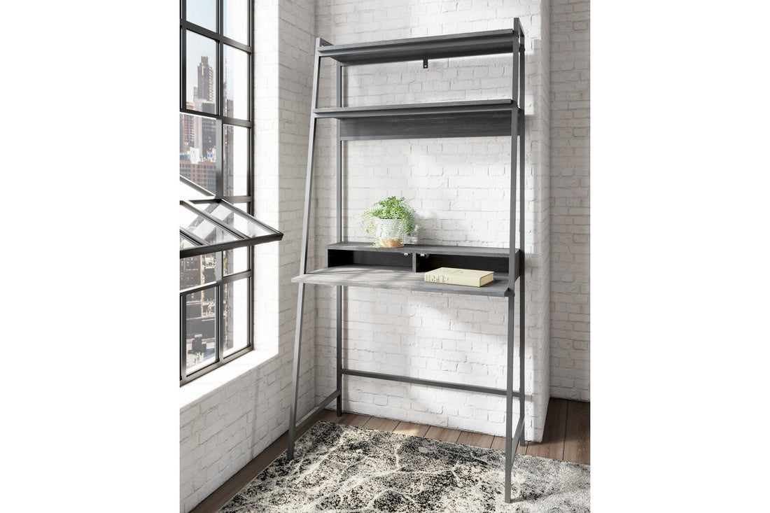 Yarlow Black 36" Home Office Desk with Shelf - H215-27 - Bien Home Furniture & Electronics