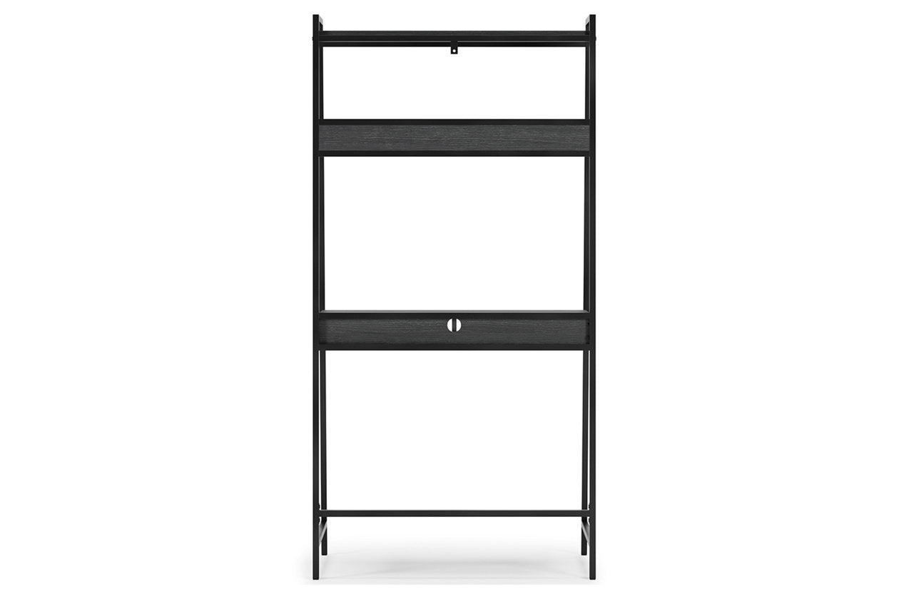 Yarlow Black 36&quot; Home Office Desk with Shelf - H215-27 - Bien Home Furniture &amp; Electronics