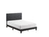 Yates Black PU Leather Full Upholstered Platform Bed - 5281PU-F - Bien Home Furniture & Electronics