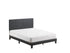 Yates Black PU Leather King Upholstered Platform Bed - 5281PU-K - Bien Home Furniture & Electronics