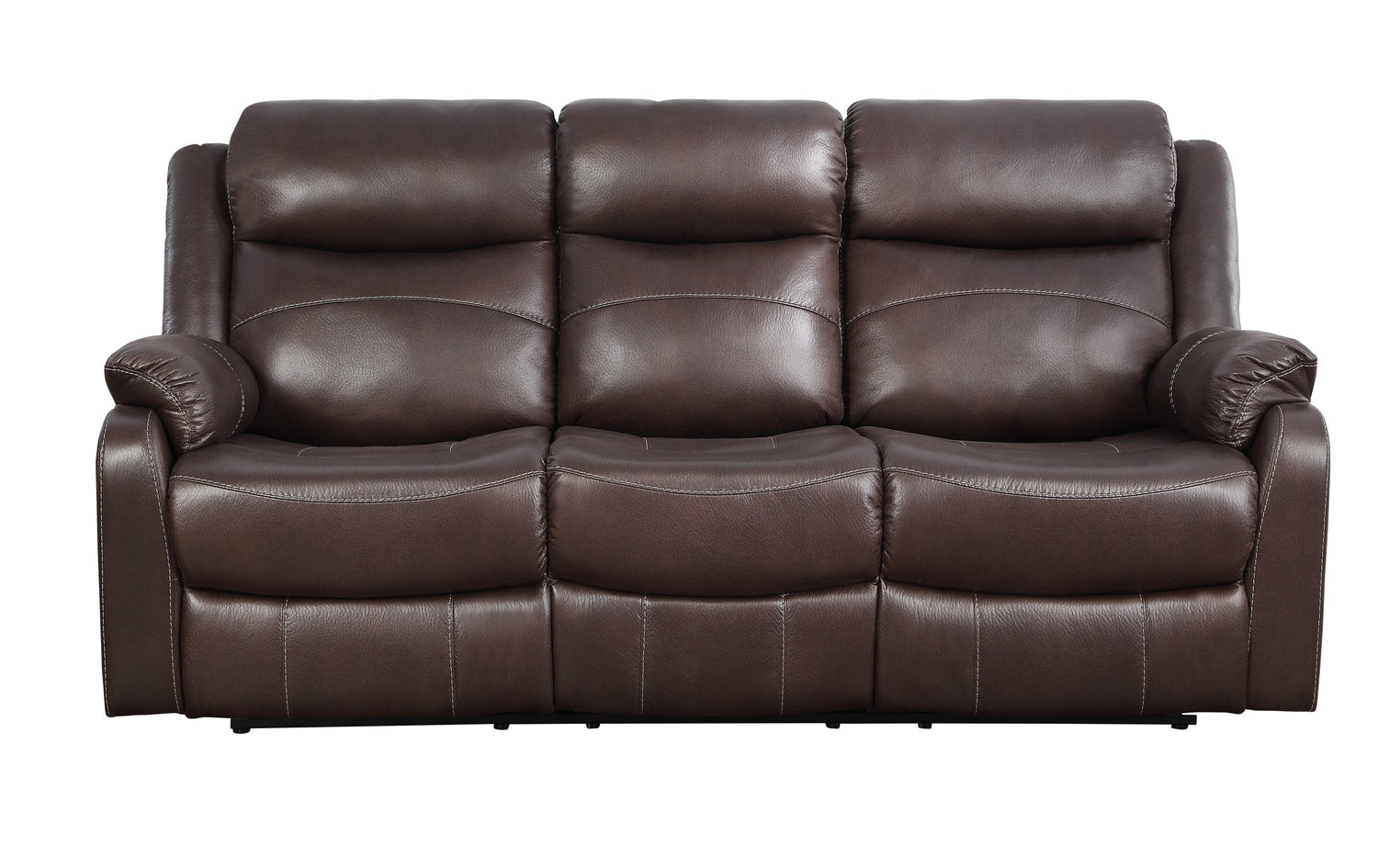 Yerba Brown Microfiber Lay Flat Reclining Living Room Set - SET | 9990DB-3 | 9990DB-2 - Bien Home Furniture &amp; Electronics