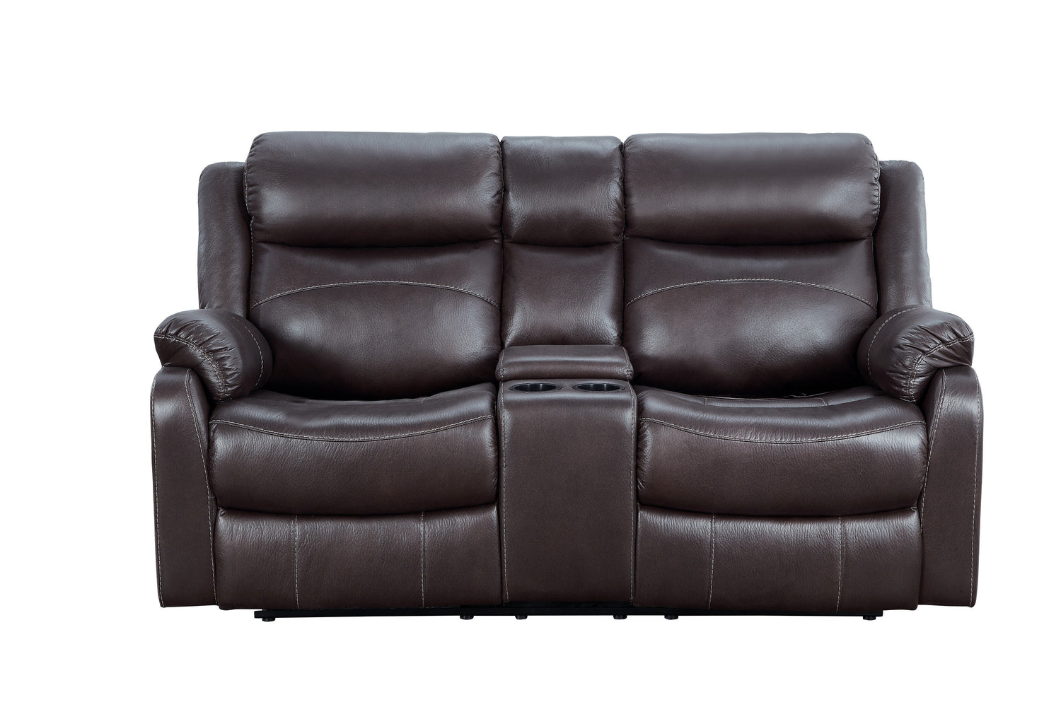 Yerba Brown Microfiber Lay Flat Reclining Living Room Set - SET | 9990DB-3 | 9990DB-2 - Bien Home Furniture &amp; Electronics