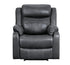 Yerba Gray Microfiber Lay Flat Reclining Chair - 9990GY-1 - Bien Home Furniture & Electronics