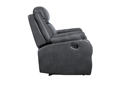 Yerba Gray Microfiber Lay Flat Reclining Chair - 9990GY-1 - Bien Home Furniture &amp; Electronics